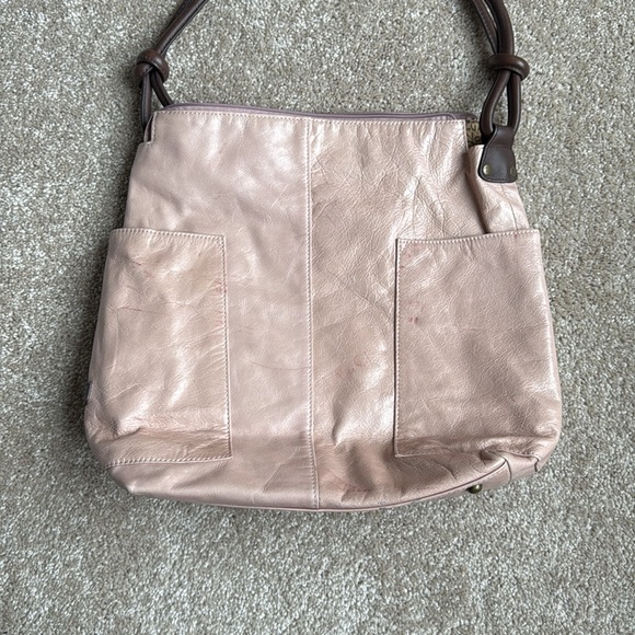 Ellington Light Warm Beige Leather Handbag - Picture 3 of 11
